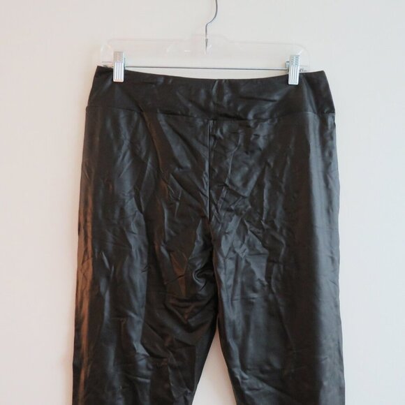 MODCLOTH Keen on Sheen Faux Vegan Leather Leggings in Black Goth - Size L NWT - Picture 10 of 14